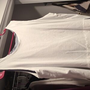 Chic White Women's Hi-Lo Tank Top